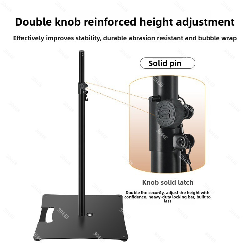 Speaker Stand Tripod - 大型シャーシスピーカースタンド フロアスタンディングオーディオスタンド 小型軽量調整可能メタル三脚ラック バッグ付き