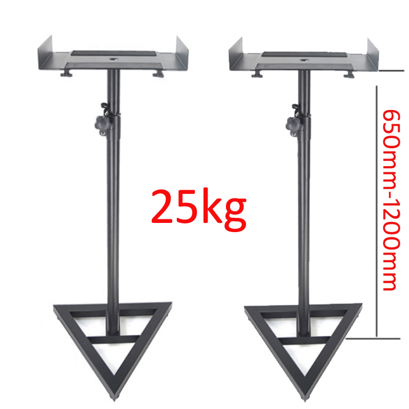 Speaker Stand Tripod - (1ペア=2個) SF20 ユニバーサル 65-120cm 調節可能なユニバーサルサラウンドサウンドスピーカーフロアスタンド 三角形ベース
