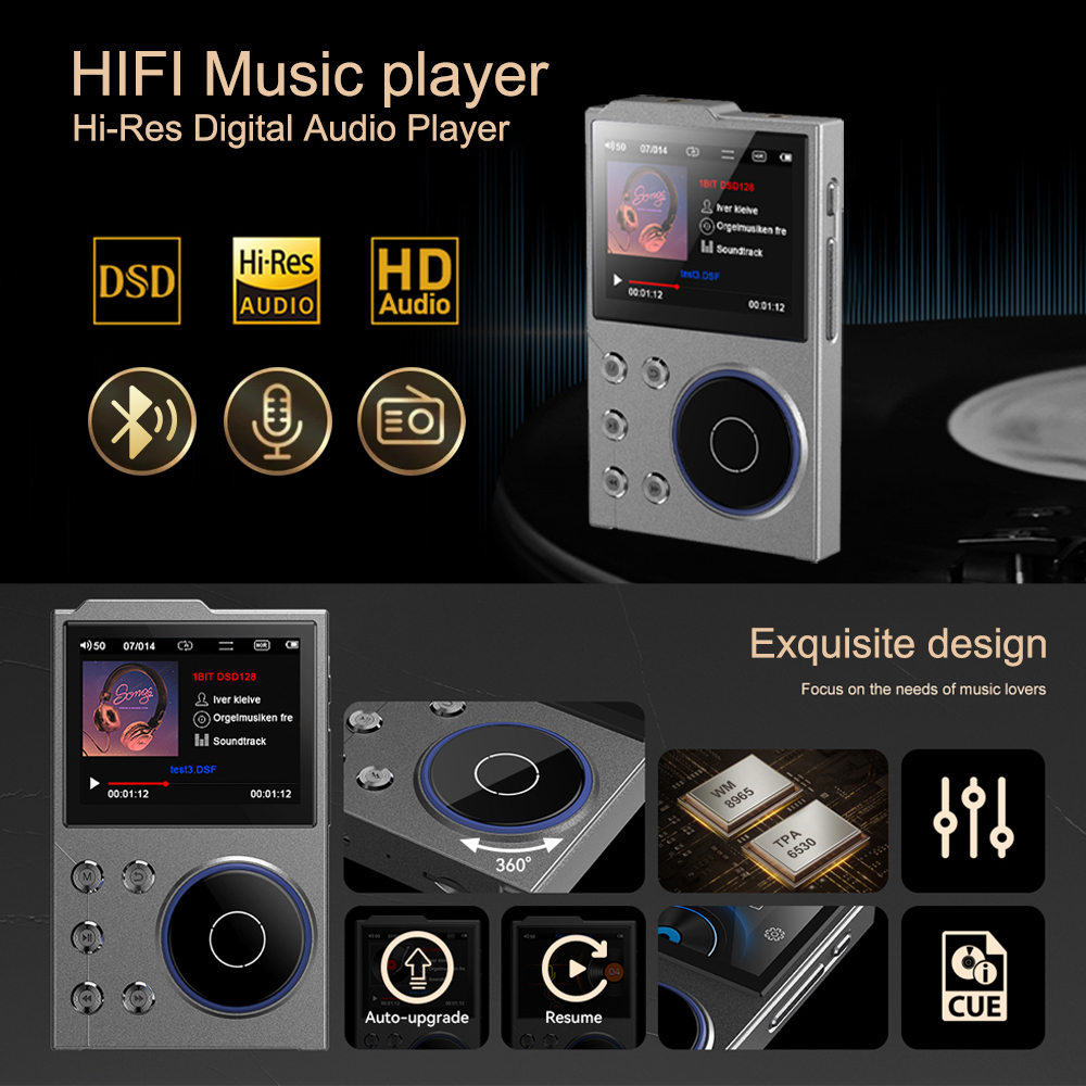 ハイファイデジタルオーディオMP3プレーヤー ロスレスDSD - Music Audiobook のレビューと価格