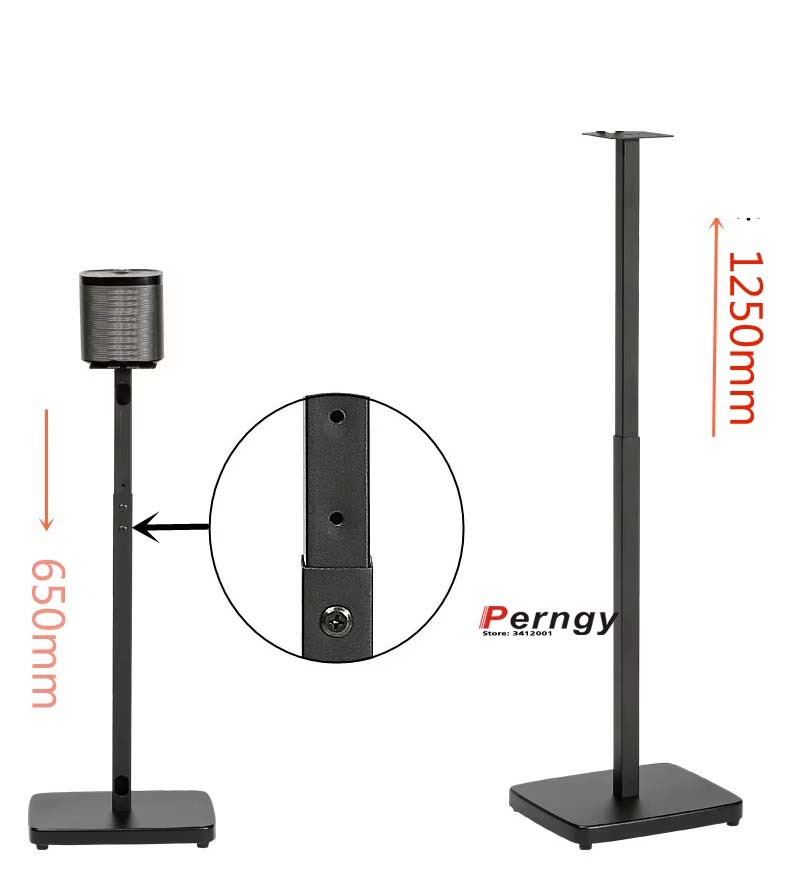 (1ペア=2個) SF-P08 65cm-125cm メタル - Speaker Stand Tripod のレビューと価格