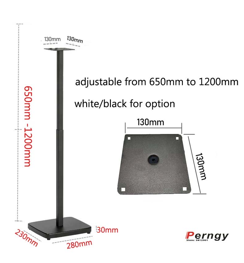 (1ペア=2個) SF-P08 65cm-125cm メタル - Speaker Stand Tripod のレビューと価格