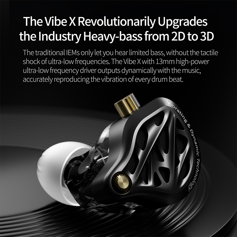 KZ Vibe X 有線イヤホン 重低音 HiFi ステレオ - Audio Vibes Music のレビューと価格