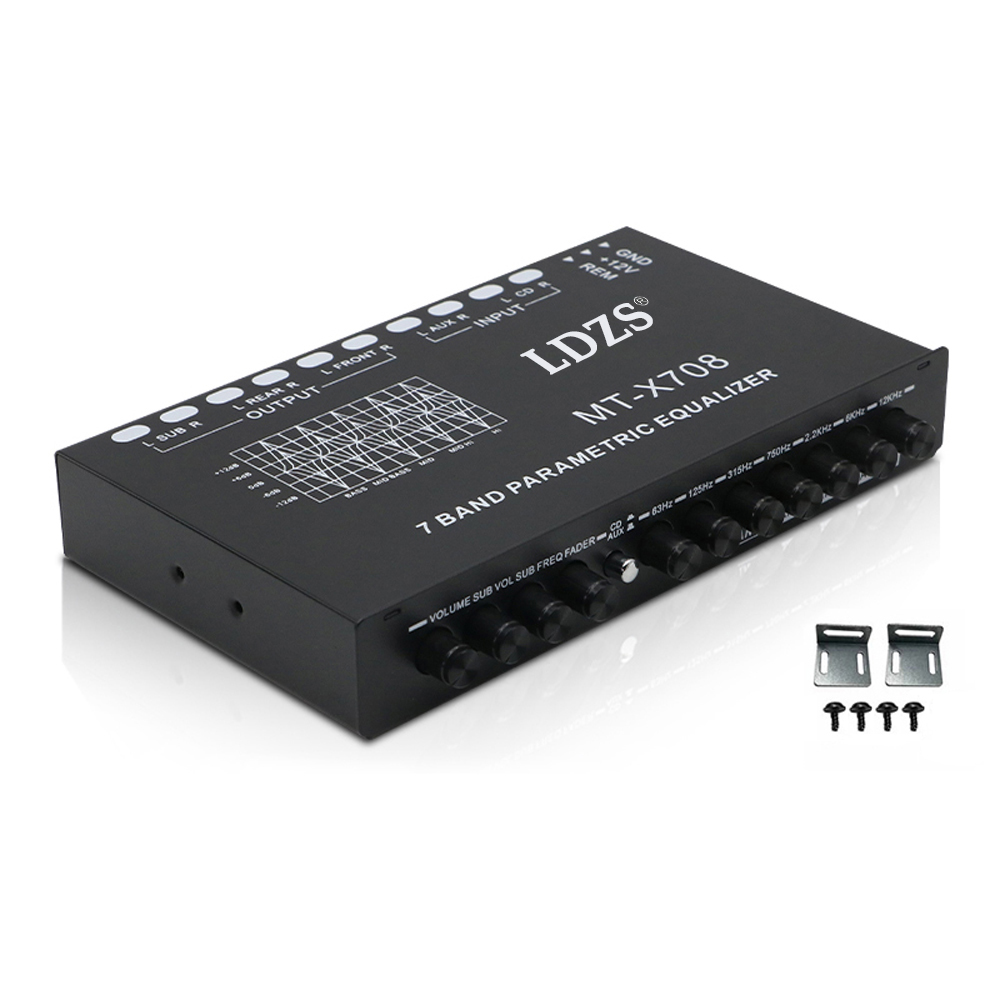 プロフェッショナル7バンドカークーライザー、多機能カーオーデ - Audio Music Equalizer のレビューと価格